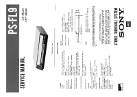 Sony PS-FL9 - Service Manual 